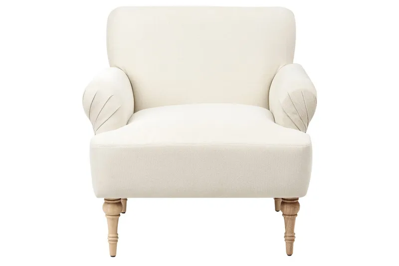 Nojatuoli Fredros - Beige, vaalea puu - Huonekalut - Tuoli & nojatuoli - Nojatuoli & lepotuoli