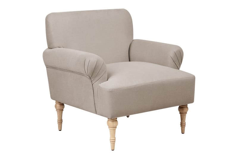 Nojatuoli Fredros, Taupe, vaalea puu