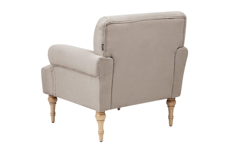 Nojatuoli Fredros - Taupe, vaalea puu - Huonekalut - Tuoli & nojatuoli - Nojatuoli & lepotuoli