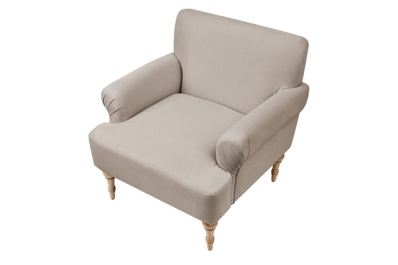 Nojatuoli Fredros - Taupe, vaalea puu - Huonekalut - Tuoli & nojatuoli - Nojatuoli & lepotuoli