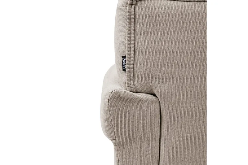 Nojatuoli Fredros - Taupe, vaalea puu - Huonekalut - Tuoli & nojatuoli - Nojatuoli & lepotuoli