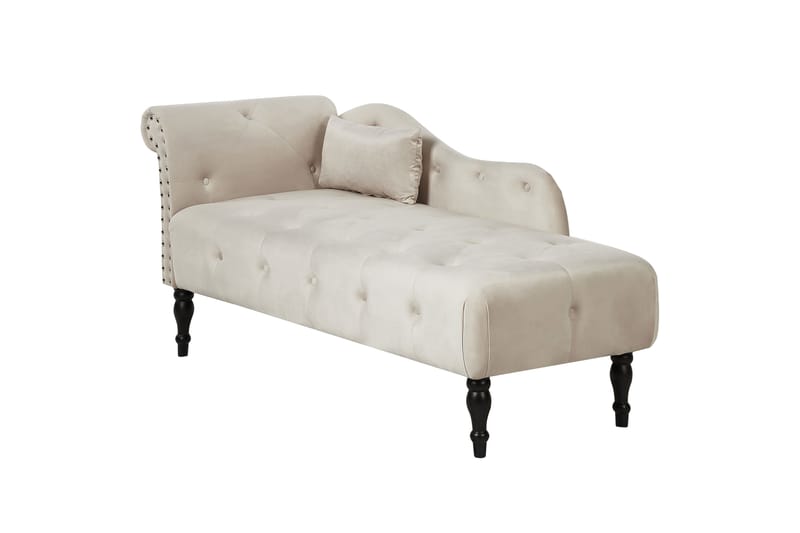 Frostorp Lepotuoli 152 cm - Beige/Musta - Huonekalut - Tuoli & nojatuoli - Nojatuoli & lepotuoli - Makuutuoli & divaanituoli