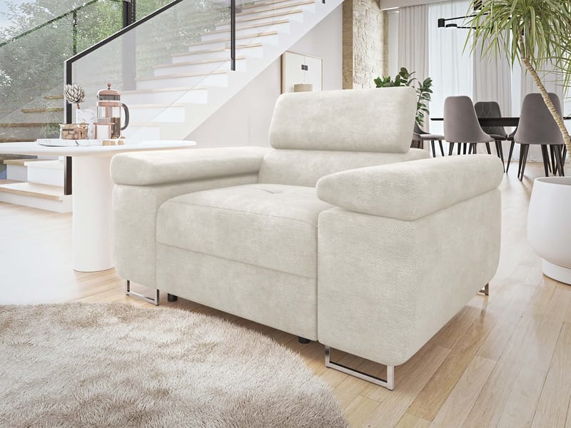 Gabina-nojatuoli - murtovalkoinen - Huonekalut - Tuoli & nojatuoli - Nojatuoli & lepotuoli