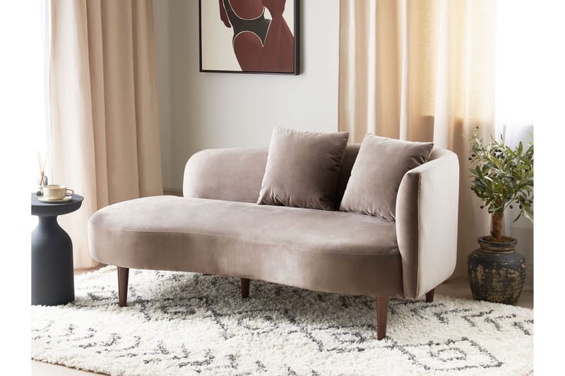 Gabriell Lepotuoli 168 cm Oikealta - Beige - Huonekalut - Tuoli & nojatuoli - Nojatuoli & lepotuoli - Makuutuoli & divaanituoli