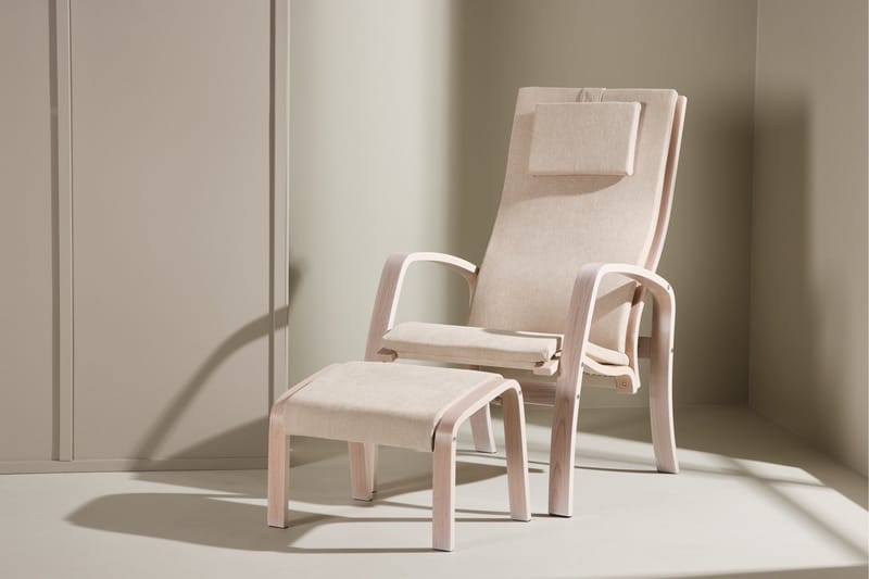 Nojatuoli Grötö - Vaaleanharmaa - Huonekalut - Tuoli & nojatuoli - Nojatuoli & lepotuoli