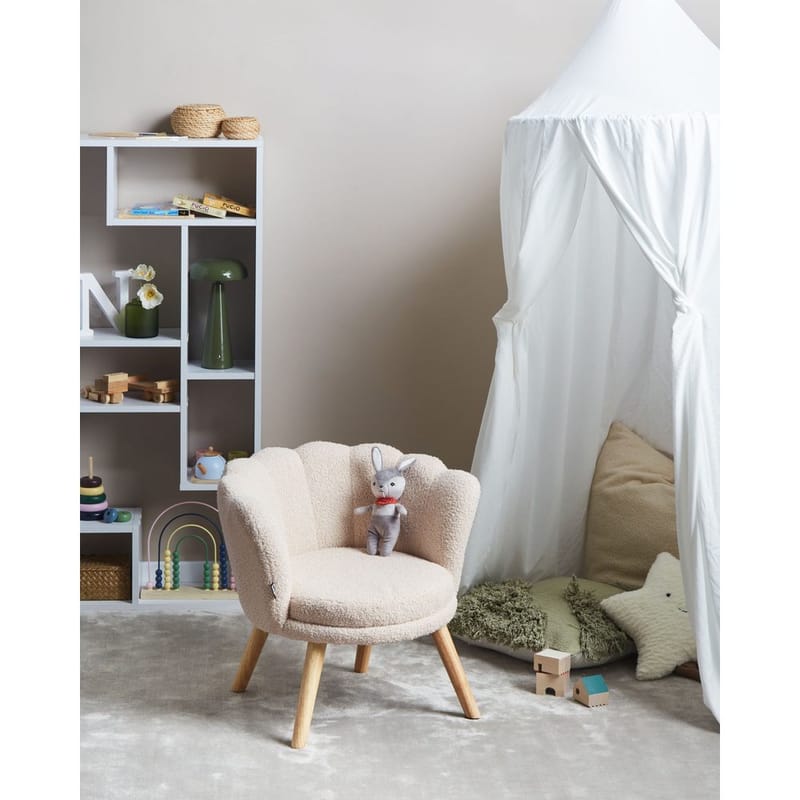 Nojatuoli Halby - Beige, vaalea puu - Huonekalut - Tuoli & nojatuoli - Nojatuoli & lepotuoli - Howard-nojatuolit