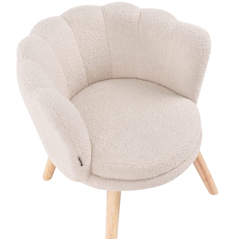 Nojatuoli Halby - Beige, vaalea puu - Huonekalut - Tuoli & nojatuoli - Nojatuoli & lepotuoli - Howard-nojatuolit