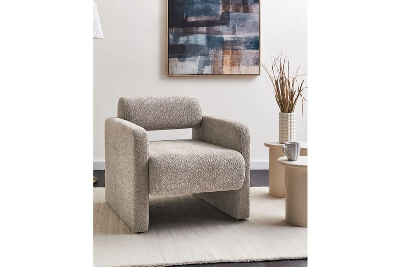 Nojatuoli Hallsberg - Beige - Huonekalut - Tuoli & nojatuoli - Nojatuoli & lepotuoli