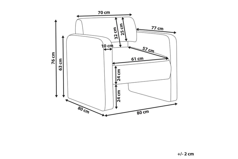 Nojatuoli Hallsberg - Beige - Huonekalut - Tuoli & nojatuoli - Nojatuoli & lepotuoli