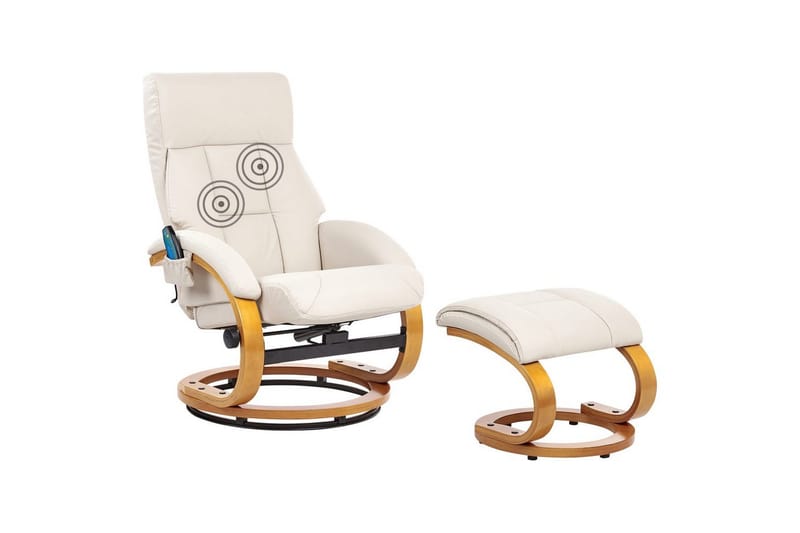 Hierontatuoli Force, Beige, Vaalea puu