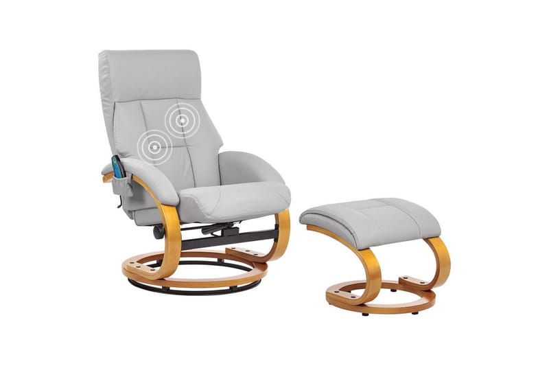 Hierontatuoli Force, Harmaa, vaalea puu