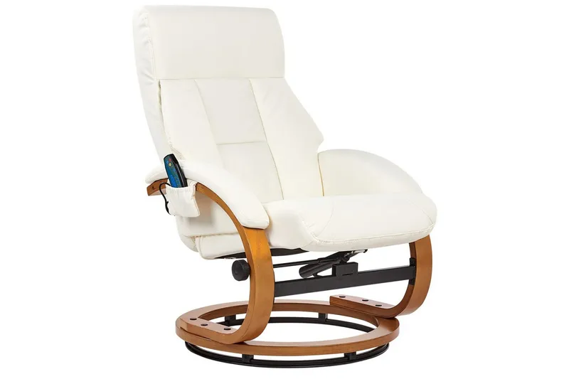 Hierontatuoli Force - Valkoinen, vaalea puu - Huonekalut - Tuoli & nojatuoli - Nojatuoli & lepotuoli - Hierontatuolit