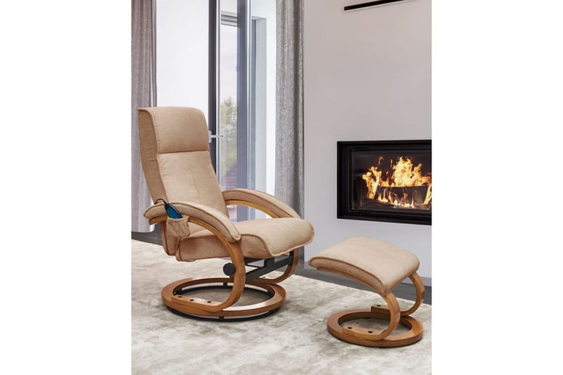 Hierontatuoli Hero - Beige, Vaalea puu - Huonekalut - Tuoli & nojatuoli - Nojatuoli & lepotuoli - Hierontatuolit