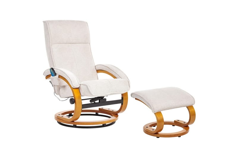 Hierontatuoli Hero - Vaaleanbeige, vaaleaa puuta - Huonekalut - Tuoli & nojatuoli - Nojatuoli & lepotuoli - Hierontatuolit