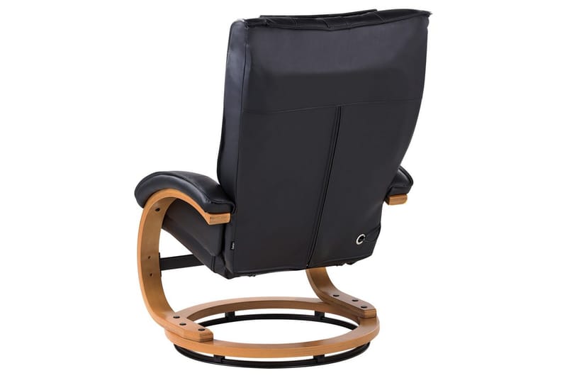 Hierontatuoli Majestic - Musta, vaalea puu - Huonekalut - Tuoli & nojatuoli - Nojatuoli & lepotuoli - Hierontatuolit