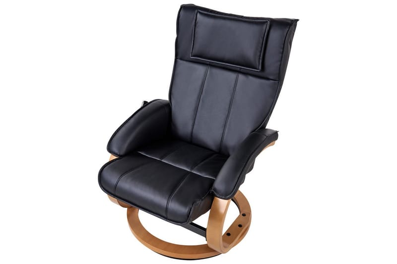 Hierontatuoli Majestic - Musta, vaalea puu - Huonekalut - Tuoli & nojatuoli - Nojatuoli & lepotuoli - Hierontatuolit