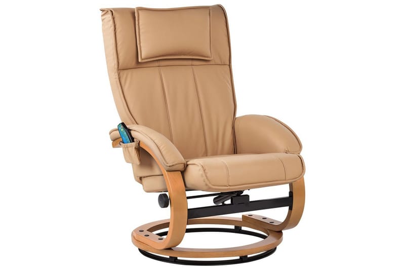 Hierontatuoli Majestic - Ruskea, vaalea puu - Huonekalut - Tuoli & nojatuoli - Nojatuoli & lepotuoli - Hierontatuolit