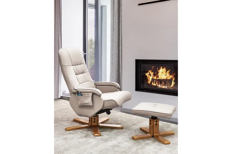 Hierontatuoli Relaxpro - Beige, Vaalea puu - Huonekalut - Tuoli & nojatuoli - Nojatuoli & lepotuoli - Hierontatuolit