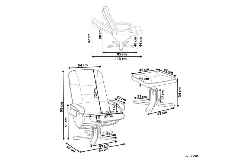Hierontatuoli Relaxpro - Ruskea, vaalea puu - Huonekalut - Tuoli & nojatuoli - Nojatuoli & lepotuoli - Hierontatuolit