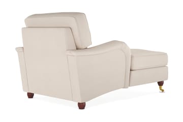 Howard Lyx klassinen divaaninojatuoli pyörillä kangasta - Beige - Huonekalut - Tuoli & nojatuoli - Nojatuoli & lepotuoli