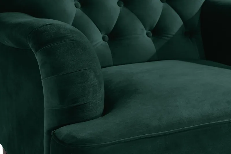 Nojatuoli jalkarahilla New Castle - Tummanvihreä - Huonekalut - Tuoli & nojatuoli - Nojatuoli & lepotuoli - Howard-nojatuolit