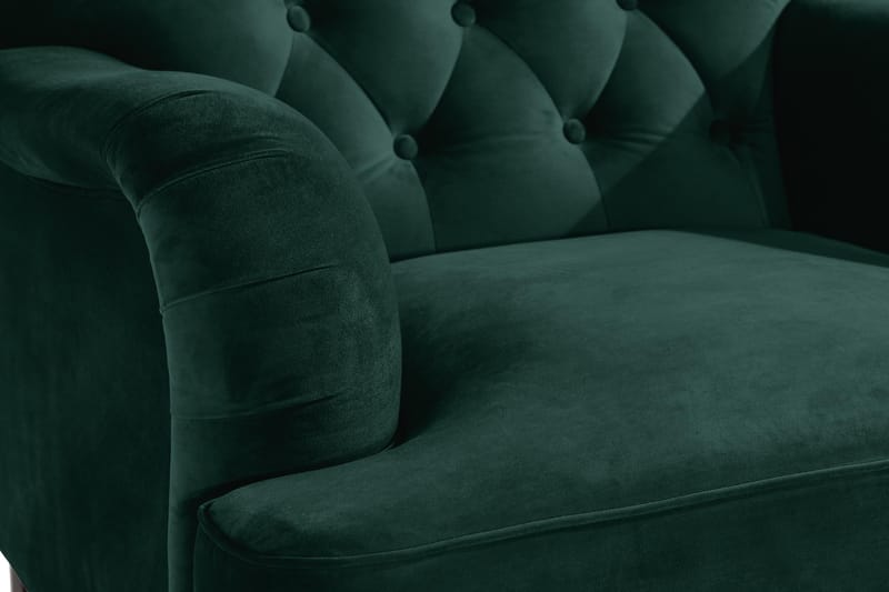 Nojatuoli jalkarahilla New Castle - Tummanvihreä - Huonekalut - Tuoli & nojatuoli - Nojatuoli & lepotuoli - Howard-nojatuolit