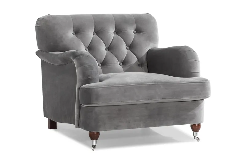 Nojatuoli New Castle, Hopeanharmaa