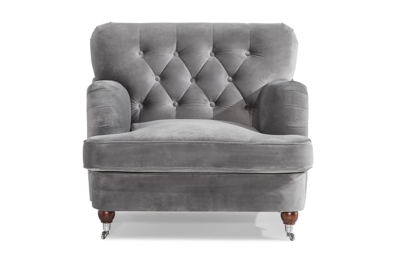 Nojatuoli New Castle - Hopeanharmaa - Huonekalut - Tuoli & nojatuoli - Nojatuoli & lepotuoli - Howard-nojatuolit