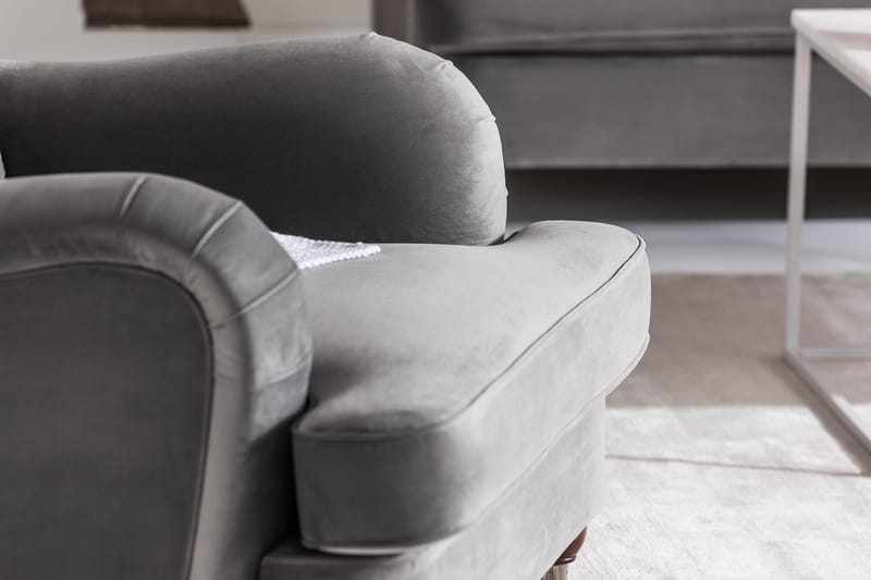 Nojatuoli New Castle - Hopeanharmaa - Huonekalut - Tuoli & nojatuoli - Nojatuoli & lepotuoli - Howard-nojatuolit