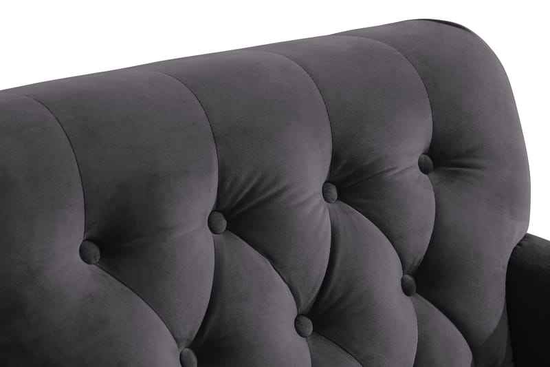 Nojatuoli New Castle Sametti - Tummanharmaa - Huonekalut - Tuoli & nojatuoli - Nojatuoli & lepotuoli - Howard-nojatuolit