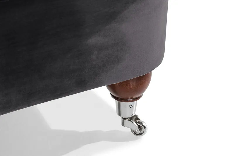 Nojatuoli New Castle Sametti - Tummanharmaa - Huonekalut - Tuoli & nojatuoli - Nojatuoli & lepotuoli - Howard-nojatuolit