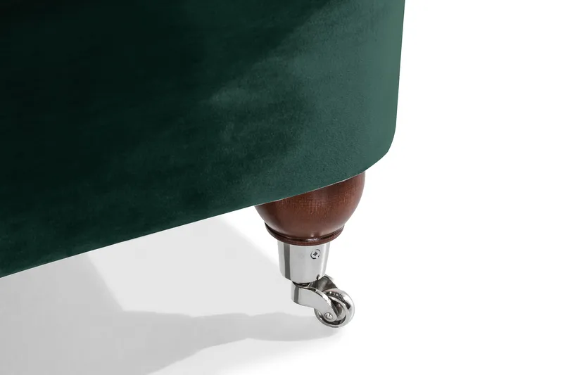 Nojatuoli New Castle Sametti - Tummanvihreä - Huonekalut - Tuoli & nojatuoli - Nojatuoli & lepotuoli - Howard-nojatuolit