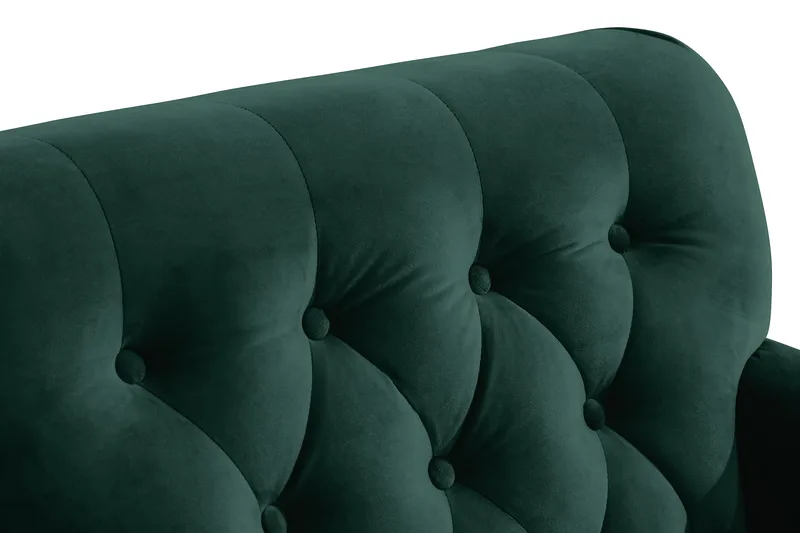 Nojatuoli New Castle Sametti - Tummanvihreä - Huonekalut - Tuoli & nojatuoli - Nojatuoli & lepotuoli - Howard-nojatuolit
