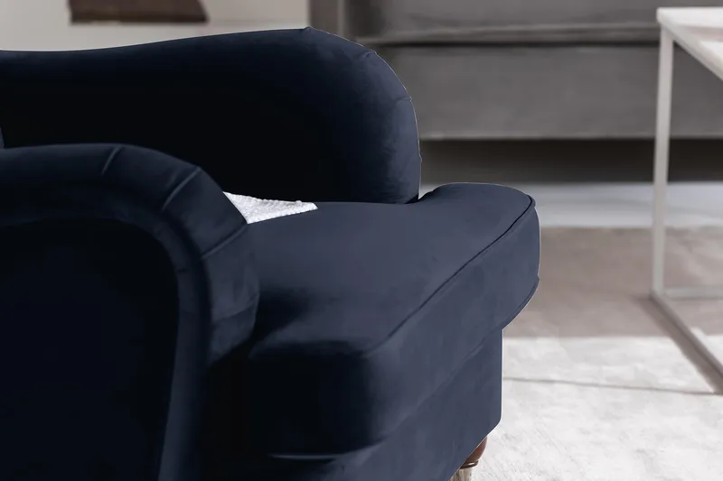 Nojatuoli New Castle Sametti - Yönsininen - Huonekalut - Tuoli & nojatuoli - Nojatuoli & lepotuoli - Howard-nojatuolit