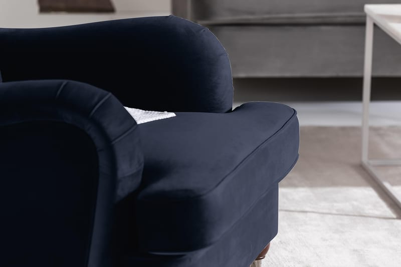 Nojatuoli New Castle Sametti - Yönsininen - Huonekalut - Tuoli & nojatuoli - Nojatuoli & lepotuoli - Howard-nojatuolit