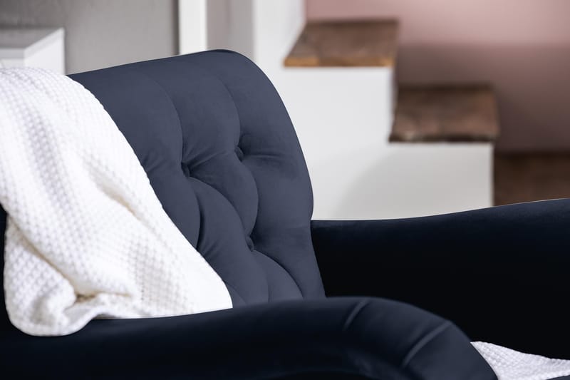 Nojatuoli New Castle Sametti - Yönsininen - Huonekalut - Tuoli & nojatuoli - Nojatuoli & lepotuoli - Howard-nojatuolit