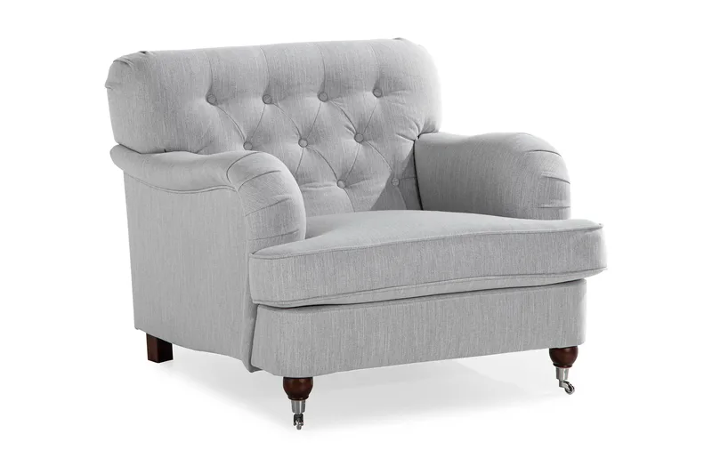 Nojatuoli New Castle - Pellavanharmaa - Huonekalut - Tuoli & nojatuoli - Nojatuoli & lepotuoli - Howard-nojatuolit