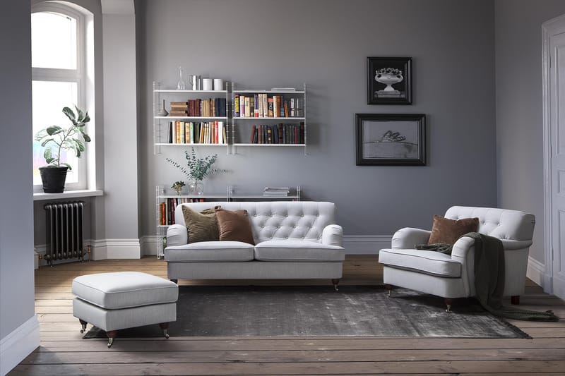 Nojatuoli New Castle - Pellavanharmaa - Huonekalut - Tuoli & nojatuoli - Nojatuoli & lepotuoli - Howard-nojatuolit