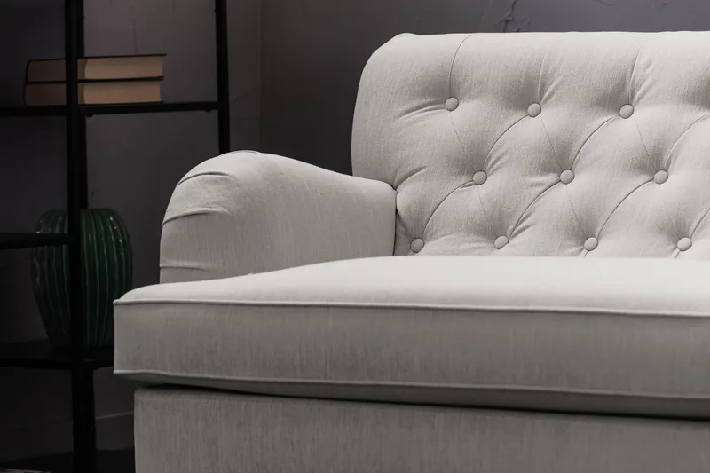 Nojatuoli New Castle - Pellavanbeige - Huonekalut - Tuoli & nojatuoli - Nojatuoli & lepotuoli - Howard-nojatuolit