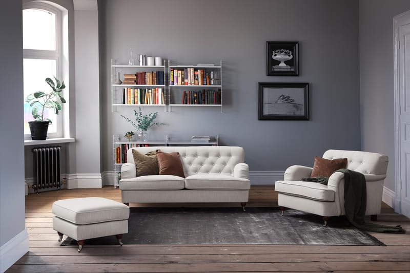 Nojatuoli New Castle - Pellavanbeige - Huonekalut - Tuoli & nojatuoli - Nojatuoli & lepotuoli - Howard-nojatuolit