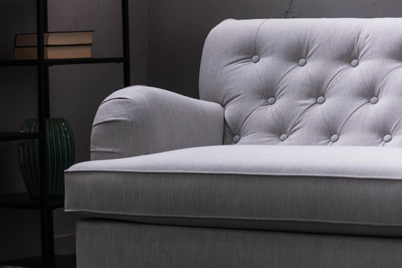 Nojatuoli New Castle - Pellavanharmaa - Huonekalut - Tuoli & nojatuoli - Nojatuoli & lepotuoli - Howard-nojatuolit