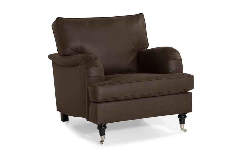 Nojatuoli Oxford Classic Keinonahka, Vintage Ruskea