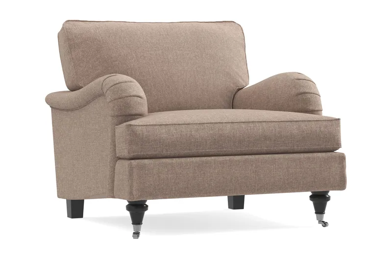 Nojatuoli Oxford Classic - Tummabeige - Huonekalut - Tuoli & nojatuoli - Nojatuoli & lepotuoli - Howard-nojatuolit