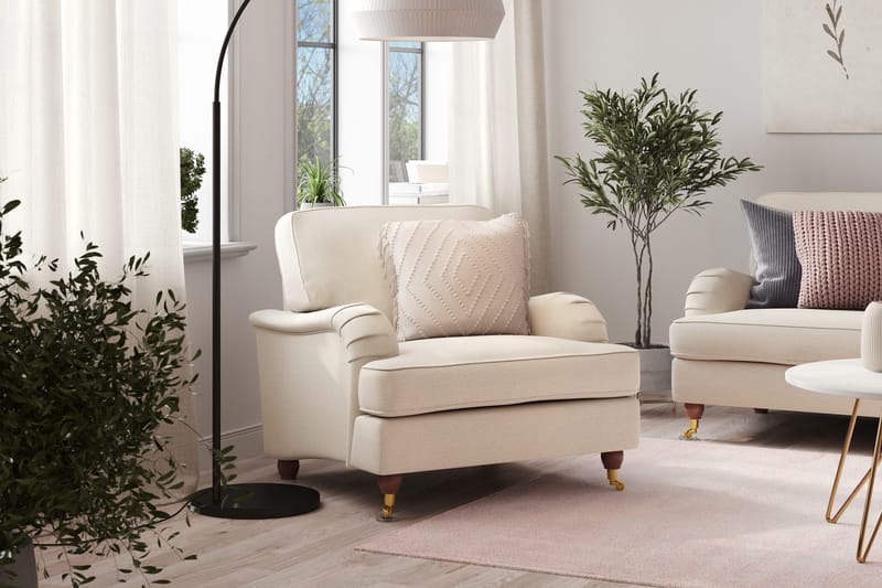 Nojatuoli Oxford Lyx - Beige - Huonekalut - Tuoli & nojatuoli - Nojatuoli & lepotuoli - Howard-nojatuolit