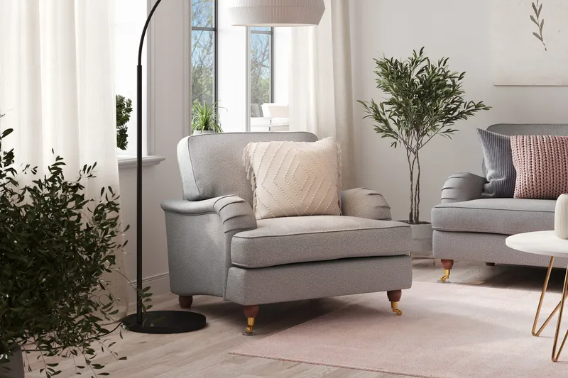 Nojatuoli Oxford Lyx - Harmaa - Huonekalut - Tuoli & nojatuoli - Nojatuoli & lepotuoli - Howard-nojatuolit