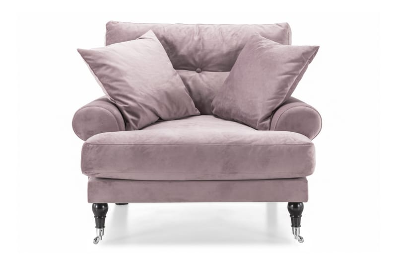 Nojatuoli Webber Sametti - Liila Kromi - Huonekalut - Tuoli & nojatuoli - Nojatuoli & lepotuoli - Howard-nojatuolit