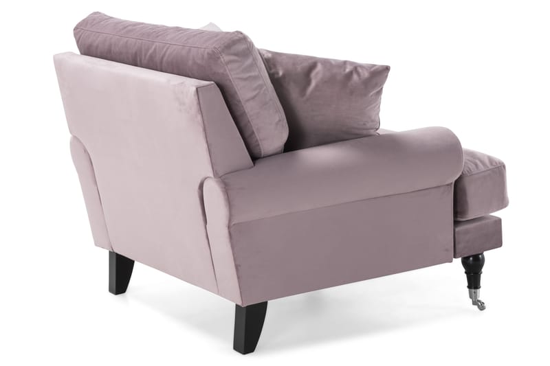 Nojatuoli Webber Sametti - Liila Kromi - Huonekalut - Tuoli & nojatuoli - Nojatuoli & lepotuoli - Howard-nojatuolit