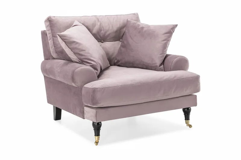 Nojatuoli Webber Sametti - Liila Messinki - Huonekalut - Tuoli & nojatuoli - Nojatuoli & lepotuoli - Howard-nojatuolit