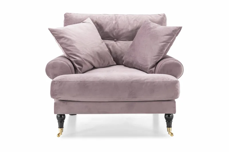 Nojatuoli Webber Sametti - Liila Messinki - Huonekalut - Tuoli & nojatuoli - Nojatuoli & lepotuoli - Howard-nojatuolit