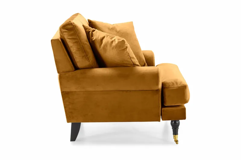 Nojatuoli Webber Sametti - Meripihka Messinki - Huonekalut - Tuoli & nojatuoli - Nojatuoli & lepotuoli - Howard-nojatuolit